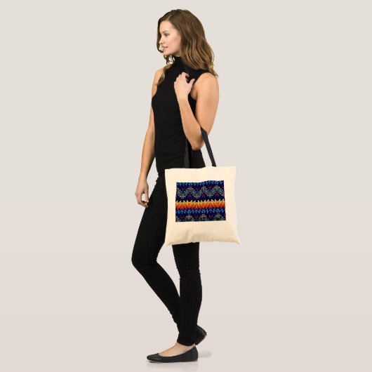 Tote Bag Conception tribale d'abrégé sur conception (Devant (modèle))