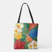 Tote Bag Conception tropicale exotique de fleur (Dos)
