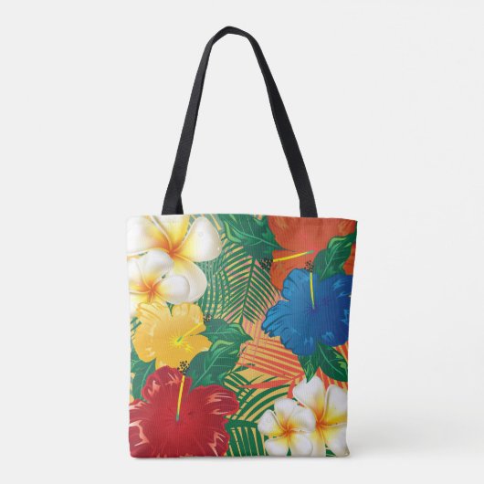 Tote Bag Conception tropicale exotique de fleur (Dos)