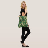 Tote Bag Conception Vert Marron et Beige (Sur le modèle)