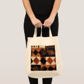 Tote Bag Conception verticale avec éléments africains (Devant (produit))