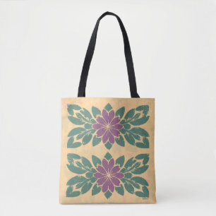 Tote Bag Conception vintage de crayon floral