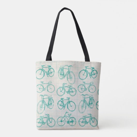 Tote Bag Conception vintage de vélo (Dos)