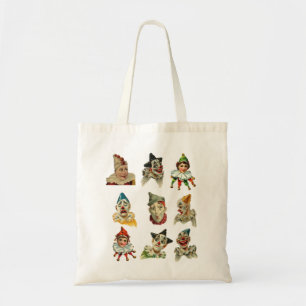 Tote Bag conception vintage de visage de clown