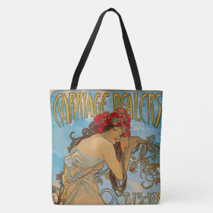 Tote Bag Concessionnaires de transport par Alphonse Mucha (