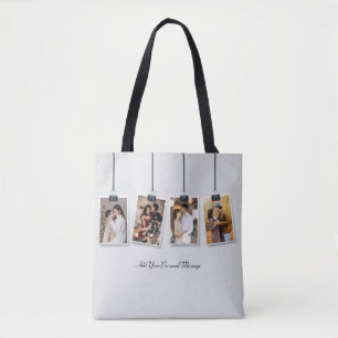 Tote Bag Concevez Votre Propre Collage De 4 Photos