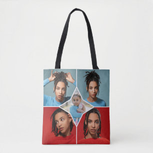 Tote Bag Concevez Votre Propre Collage de 5 Photos