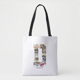Tote Bag Concevez votre propre lettre D photo Collage