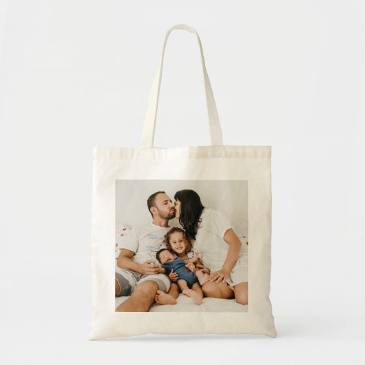 Tote Bag Concevez votre propre photo personnalisée de famil (Devant)