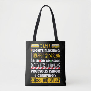 Tote Bag Conducteur De Bus Scolaire Je Suis Une Lumière Fl