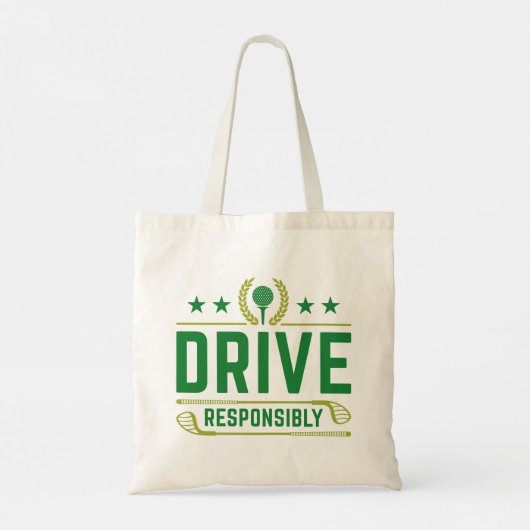 Tote Bag Conduire de manière responsable (Dos)