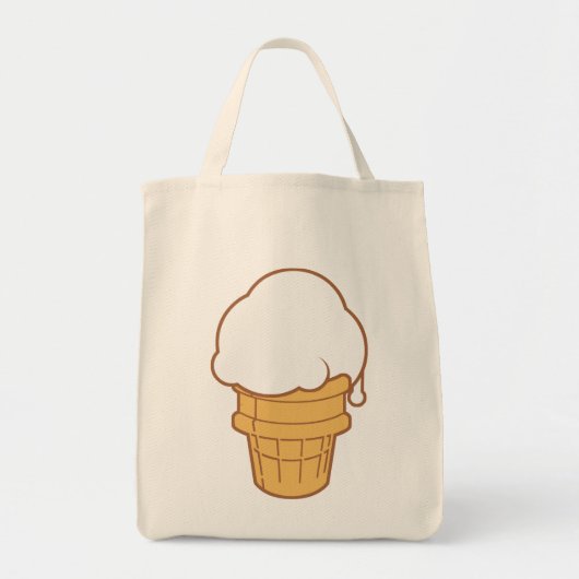 Tote Bag Cône de crème glacée (Devant)