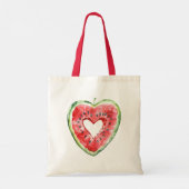 Tote Bag Cône de glace à la pastèque verte rouge Chéri (Dos)