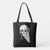 Tote Bag Cône glacé mal (Dos)