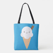 Tote Bag Cônes de crème glacée Kawaii (Dos)