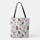 Tote Bag Cones de pin de Noël (Dos)