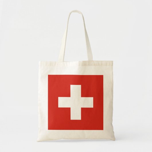 Tote Bag Confédération suisse - Drapeau de la Suisse (Devant)