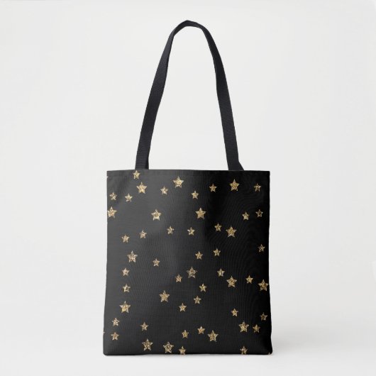 Tote Bag Confetti étoiles dorées parties scintillant brilla (Devant)