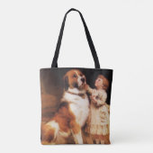 Tote Bag Confiance de Charles Burton Barber, Saint Bernard  (Dos)