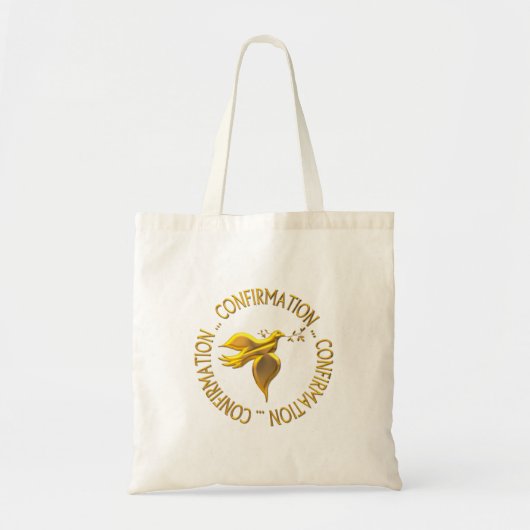 Tote Bag Confirmation en or et Holy Spirit (Devant)