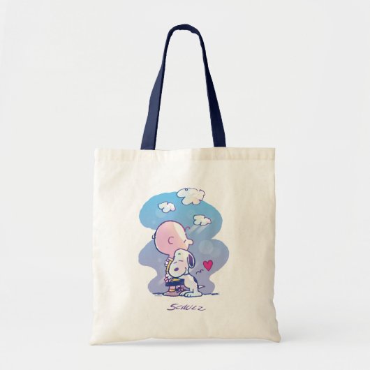 Tote Bag Confort et sécurité | Charlie & Snoopy Hug (Devant)