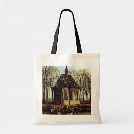 Tote Bag Congrégation à Church, Nuenen par Vincent van Gogh (Devant)