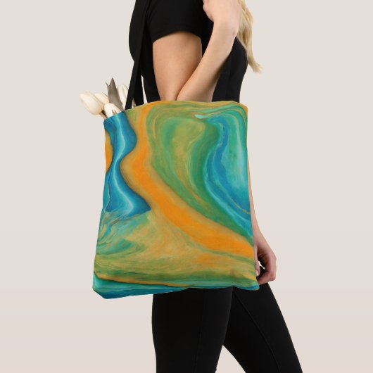 Tote Bag "Conil". Un Mélange Abstrait coloré (De près)