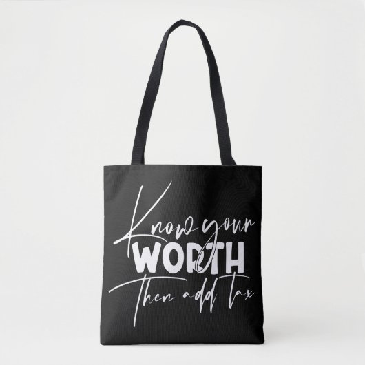 Tote Bag Connaissez Votre Véritable Citation Motivationnell (Devant)