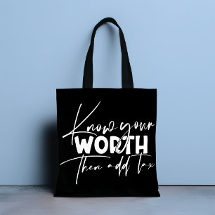 Tote Bag Connaissez Votre Véritable Citation Motivationnell