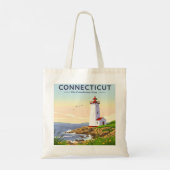 Tote Bag Connecticut vintage (Dos)