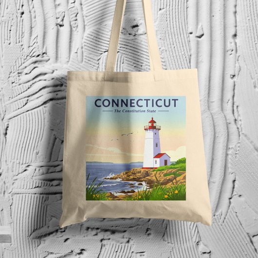 Tote Bag Connecticut vintage