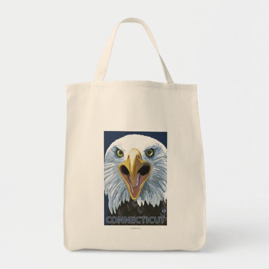 Tote Bag ConnecticutEagle vers le haut (Devant)