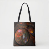 Tote Bag Connexion fluide Art Abstrait (Devant)