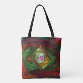 Tote Bag Connexions dynamiques Art Abstrait (Dos)