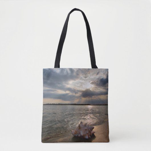 Tote Bag Conque Shell à la plage | St Augustine, la Floride (Devant)