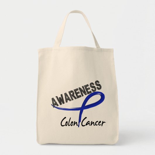 Tote Bag Conscience 3 de cancer du colon (Devant)