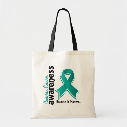 Tote Bag Conscience 5 de Cancer ovarien (Devant)