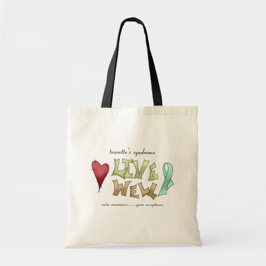 Tote Bag Conscience de syndrome de la Tourette (Devant)