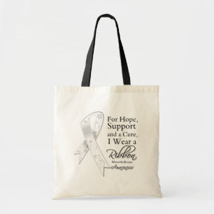 Tote Bag Conscience d'espoir de soutien de mèsothéliome