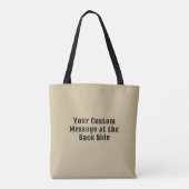 Tote Bag Conseil de discussion Communication de l'esprit (Dos)