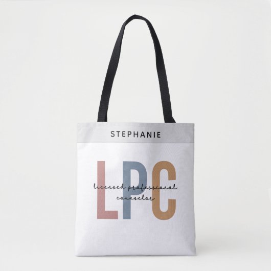 Tote Bag Conseiller professionnel autorisé LPC personnalisé (Devant)