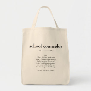 Tote Bag Conseiller scolaire Définition Don d'appréciation