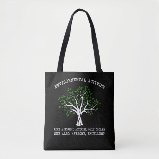 Tote Bag Conservation de la nature par l'activiste De l'env (Devant)