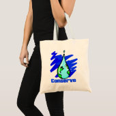 Tote Bag Conserver Eau Terre goutte d'eau (Devant (produit))