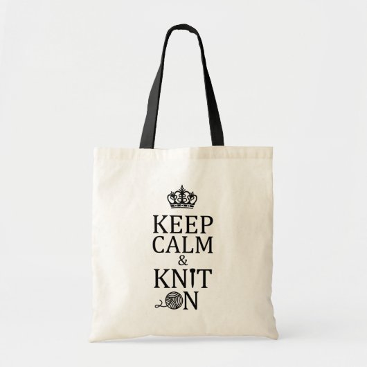 Tote Bag Conserver Knit Calme Sur Artisanat 2017 (Devant)