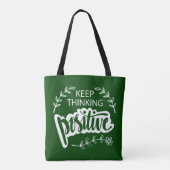 Tote Bag Conserver la pensée positive (Dos)