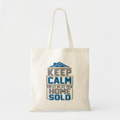 Tote Bag Conserver le calme - Agent immobilier de revendeur (Devant)