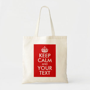 Tote Bag Conserver le calme et le texte