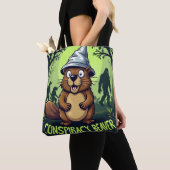 Tote Bag Conspiracy Beaver | Funny Cryptid Hunter (De près)