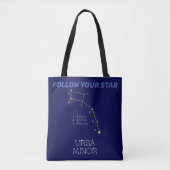 Tote Bag Constellation de l'hémisphère Nord Ursa mineure (Devant)